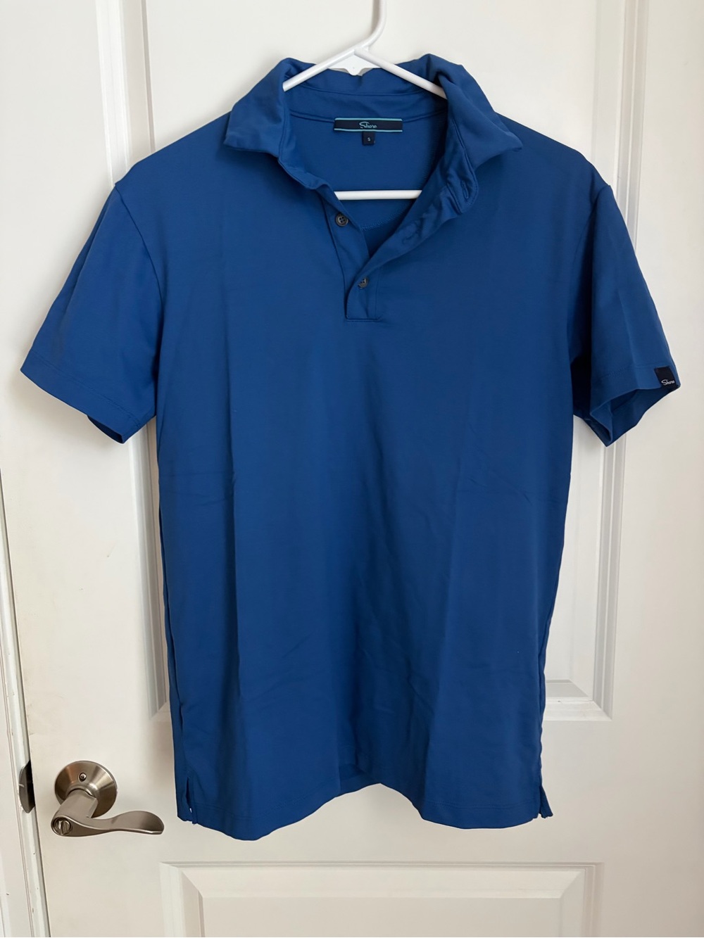 Short-Sleeve Blue Polo Shirt by St. John's Bay